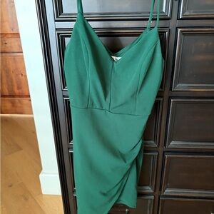 Emerald Sundae Forest Green Midi Dress